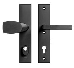 AXA Edge Plus veiligheidsbeslag PC92 SKG3 met kerntrekbeveiliging Wing-greep/kruk zwart