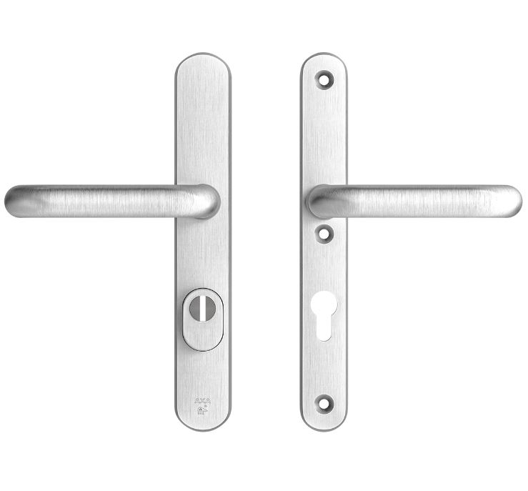 AXA Oval Plus Smal veiligheidsbeslag PC72 SKG3 met kerntrekbeveiliging kruk/kruk geslepen F1
