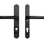 AXA Oval Plus Smal veiligheidsbeslag PC85 SKG3 met kerntrekbeveiliging kruk/kruk zwart