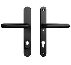 AXA Oval Plus Smal veiligheidsbeslag PC85 SKG3 met kerntrekbeveiliging kruk/kruk zwart