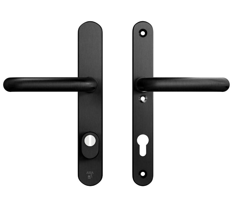 AXA Oval Plus Smal veiligheidsbeslag PC85 SKG3 met kerntrekbeveiliging kruk/kruk zwart