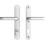 AXA Oval Plus Smal veiligheidsbeslag PC92 SKG3 met kerntrekbeveiliging kruk/kruk geslepen F1