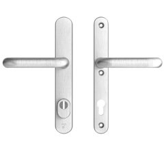 AXA Oval Plus Smal veiligheidsbeslag PC92 SKG3 met kerntrekbeveiliging kruk/kruk geslepen F1