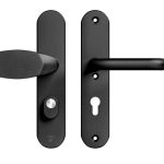 AXA Oval Plus veiligheidsbeslag PC72 SKG3 met kerntrekbeveiliging Wing-greep/kruk zwart