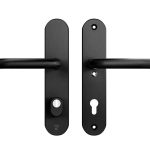 AXA Oval Plus veiligheidsbeslag PC85 SKG3 met kerntrekbeveiliging kruk/kruk zwart