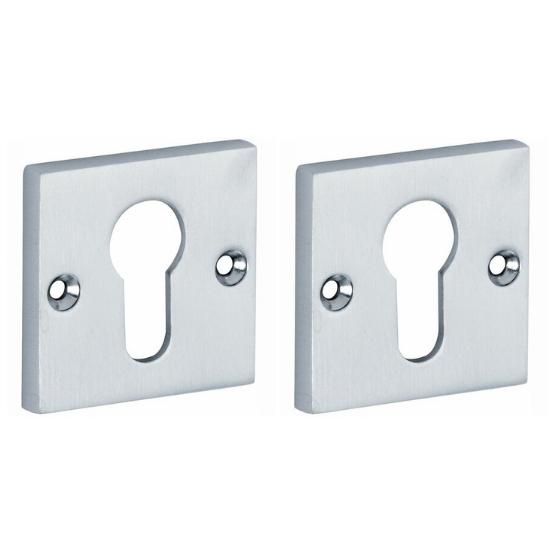 Set van twee PC-Plaatjes Bauhaus glans chroom