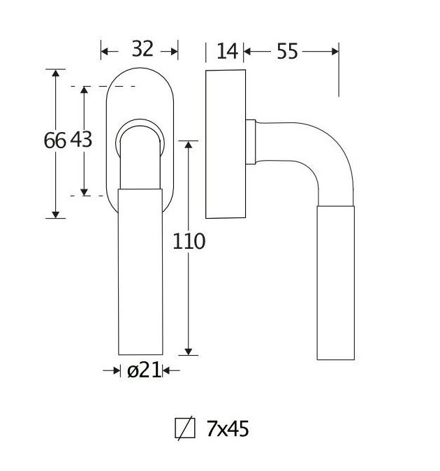 Draaikiepgarnituur Frankfurt ebben/Elegant messing ongelakt - Afbeelding 2