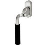 SKG2 Draaikiepgarnituur afsluitbaar Frankfurt ebben/Smal Links mat nikkel ongelakt