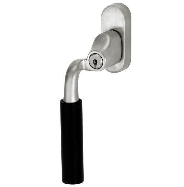 SKG2 Draaikiepgarnituur afsluitbaar Frankfurt ebben/Smal Links mat nikkel ongelakt