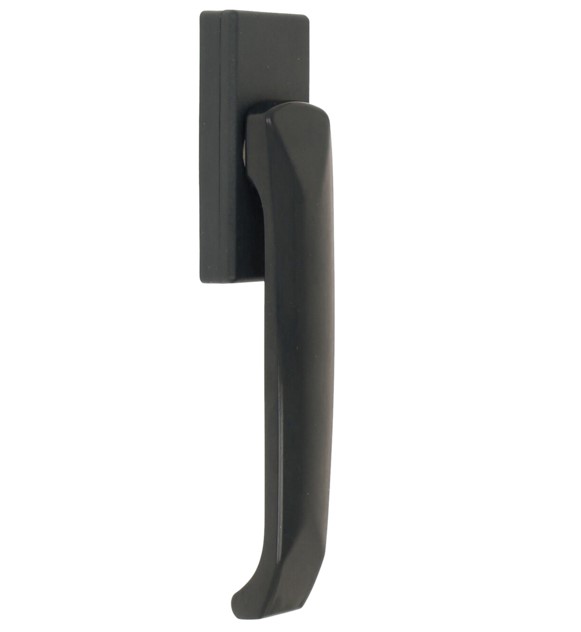 Vlakke draaikiepgarnituur aluminium bruin