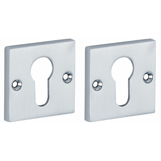 Set van twee PC-Plaatjes Bauhaus mat chroom