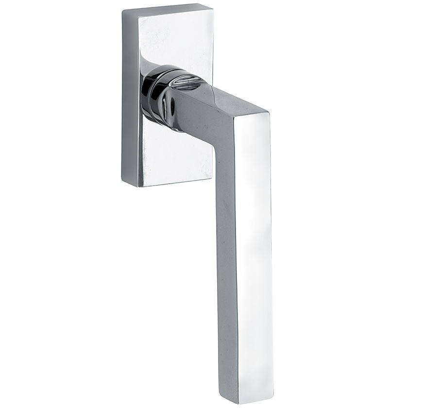 Draaikiepgarnituur Kare/Bauhaus glans chroom