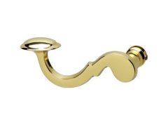 Intersteel enkele deurklink links posthoorn messing gelakt