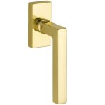 Draaikiepgarnituur Kare/Bauhaus messing gelakt