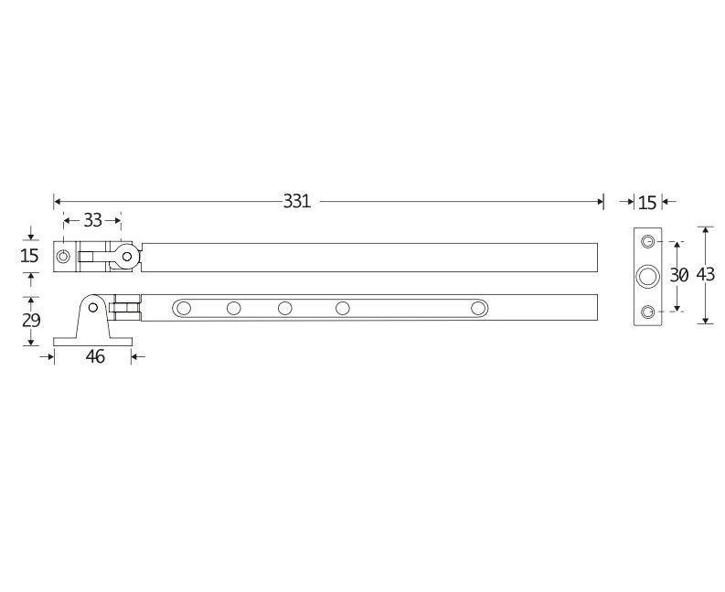 Uitzetijzer Kare mat zwart - Afbeelding 2