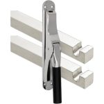 Pomp-espagnolet Frankfurt ebben glans nikkel Inclusief 2 Stangen