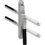 Pomp-espagnolet Frankfurt ebben mat nikkel Ongelakt Inclusief 2 Stangen