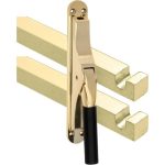 Pomp-espagnolet Frankfurt ebben messing Ongelakt Inclusief 2 Stangen