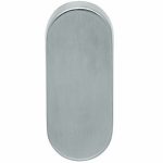 Blind plaatje ovaal 12mm rvs mat