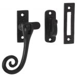 Raamboom Met Sluitplaat en Sluithaak ijzer zwart