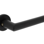 Intersteel enkele deurklink Broome op rozet ø50x7 mm + 7mm nokken zwart