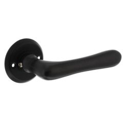 Intersteel enkele deurklink Trento met rozet ø50x5mm zwart