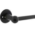 Intersteel enkele deurklink L/L bol met rozet ø50x5mm zwart