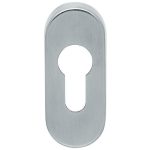 Cilinderplaatje ovaal 12mm rvs mat