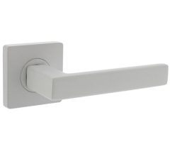 Intersteel enkele deurklink Hera rechts op vierkant rozet wit