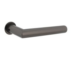 Intersteel enkele deurklink Jura met platte ronde rozetten zelfklevend ø30mm antraciet grijs