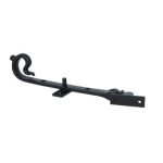 Raamuitzetter met krul 200mm ijzer zwart