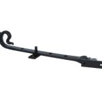 Raamuitzetter met krul 250mm ijzer zwart