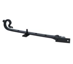 Raamuitzetter met krul 250mm ijzer zwart