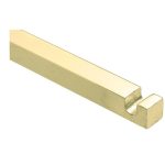 Losse espagnoletstang voor Kruk/Pomp espagnoletten 9x1100mm messing ongelakt