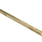 Losse espagnoletstang voor Kruk/Pomp espagnoletten 9x1400mm messing antiek