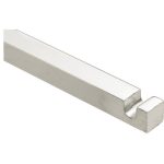 Losse espagnoletstang voor Kruk/Pomp espagnoletten 9x1400mm glans nikkel