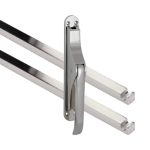 Pomp-espagnolet Elegant glans nikkel Inclusief 2 Stangen