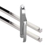 Pomp-espagnolet Elegant mat chroom Inclusief 2 Stangen