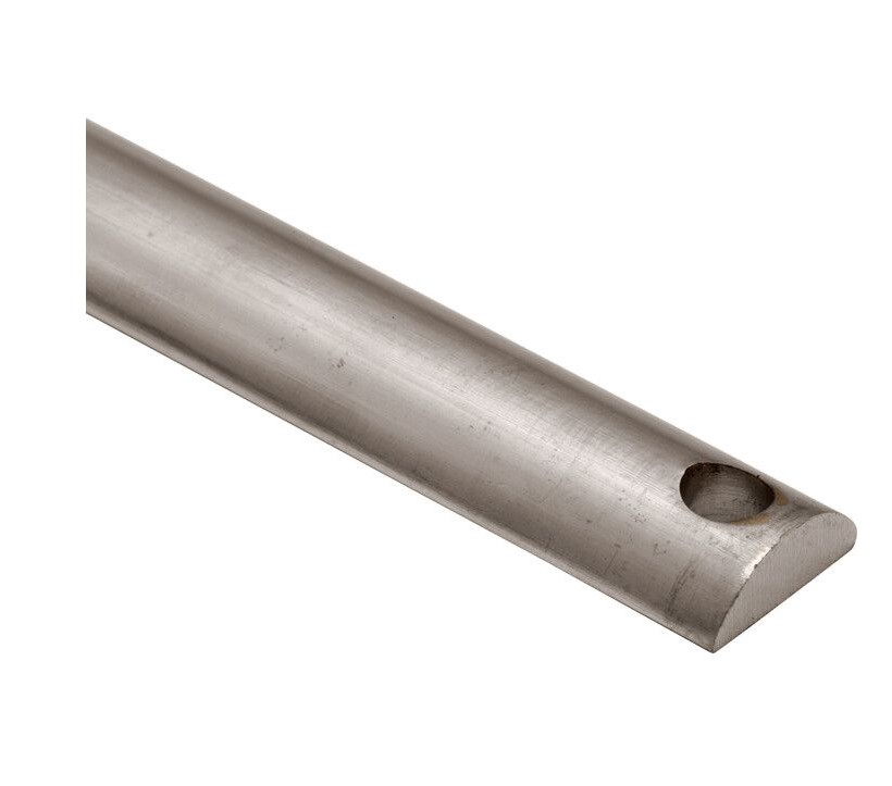 Losse krukespagnoletstang 6x16x1400mm mat nikkel ongelakt
