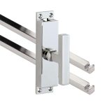 Kruk-espagnolet Kare glans chroom Inclusief 2 Stangen