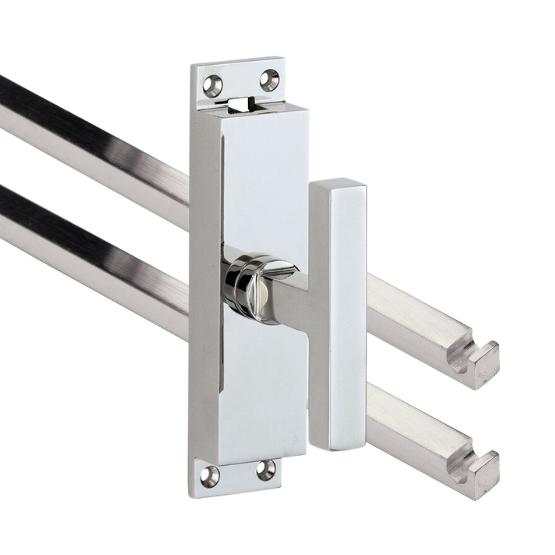 Kruk-espagnolet Kare glans chroom Inclusief 2 Stangen