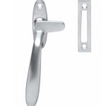 Intersteel Raamsluiting Dudok links met sluitplaat chroom mat