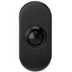 Beldrukker ovaal 68x30.5mm zwart