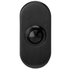 Beldrukker ovaal 68x30.5mm zwart