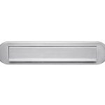 Briefplaat ORION ovaal rvs mat