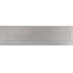 Briefplaat QUATTRO rechthoek rvs mat