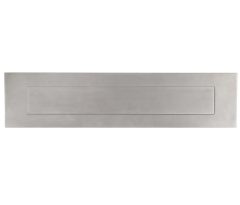 Briefplaat QUATTRO rechthoek rvs mat