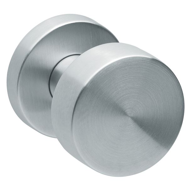 Voordeurknop Vast Rond Ø52mm rvs mat