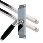 Kruk-espagnolet Ton Model Links glans nikkel Inclusief 2 Stangen