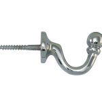 Schroefhaak Kogel 47mm glans chroom